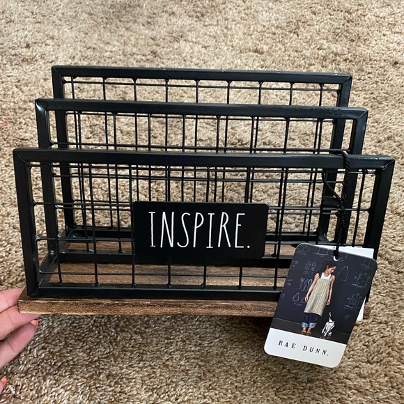 RAE DUNN. | Brand New “INSPIRE.” Mail Organizer - Picture 1 of 4